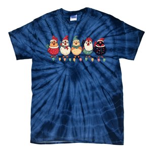 Christmas Holiday Cute Xmas Chicken Matching Team Holiday Tie-Dye T-Shirt