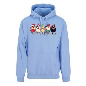 Christmas Holiday Cute Xmas Chicken Matching Team Holiday Unisex Surf Hoodie