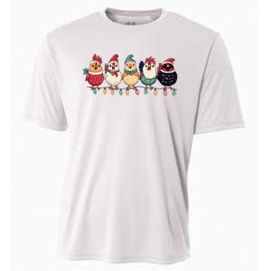 Christmas Holiday Cute Xmas Chicken Matching Team Holiday Cooling Performance Crew T-Shirt