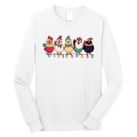 Christmas Holiday Cute Xmas Chicken Matching Team Holiday Long Sleeve Shirt