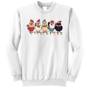 Christmas Holiday Cute Xmas Chicken Matching Team Holiday Sweatshirt