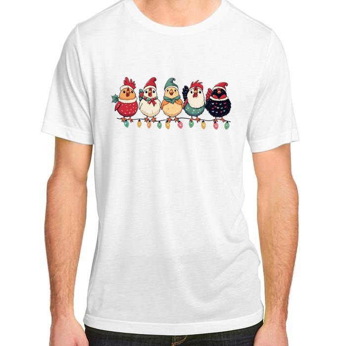 Christmas Holiday Cute Xmas Chicken Matching Team Holiday Adult ChromaSoft Performance T-Shirt