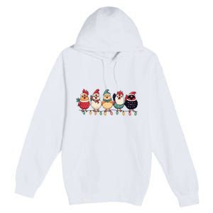 Christmas Holiday Cute Xmas Chicken Matching Team Holiday Premium Pullover Hoodie