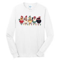 Christmas Holiday Cute Xmas Chicken Matching Team Holiday Tall Long Sleeve T-Shirt