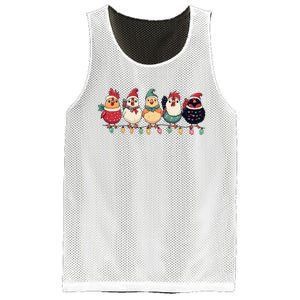 Christmas Holiday Cute Xmas Chicken Matching Team Holiday Mesh Reversible Basketball Jersey Tank