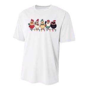 Christmas Holiday Cute Xmas Chicken Matching Team Holiday Performance Sprint T-Shirt