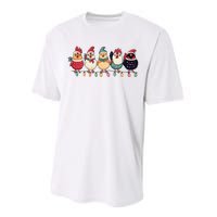 Christmas Holiday Cute Xmas Chicken Matching Team Holiday Performance Sprint T-Shirt