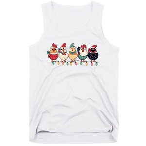 Christmas Holiday Cute Xmas Chicken Matching Team Holiday Tank Top