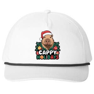 Cappy Holidays Capybara Christmas Snapback Five-Panel Rope Hat