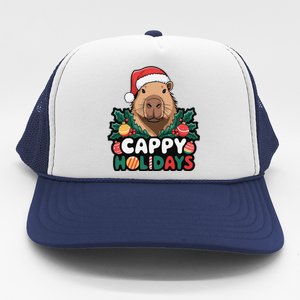 Cappy Holidays Capybara Christmas Trucker Hat