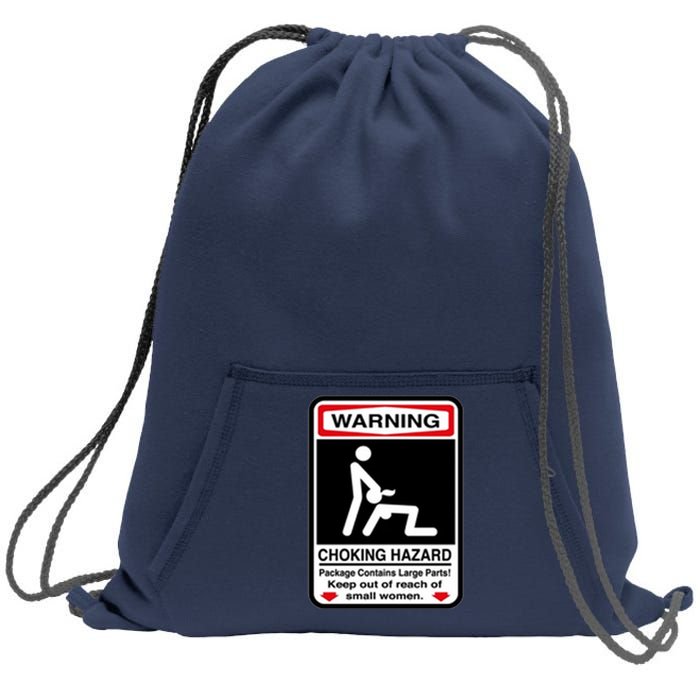 Choking Hazard Sweatshirt Cinch Pack Bag