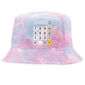 Calculator Halloween Costume Pretend IM A Calculator Tie-Dyed Bucket Hat