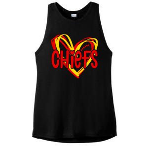 Chiefs Heart Ladies PosiCharge Tri-Blend Wicking Tank