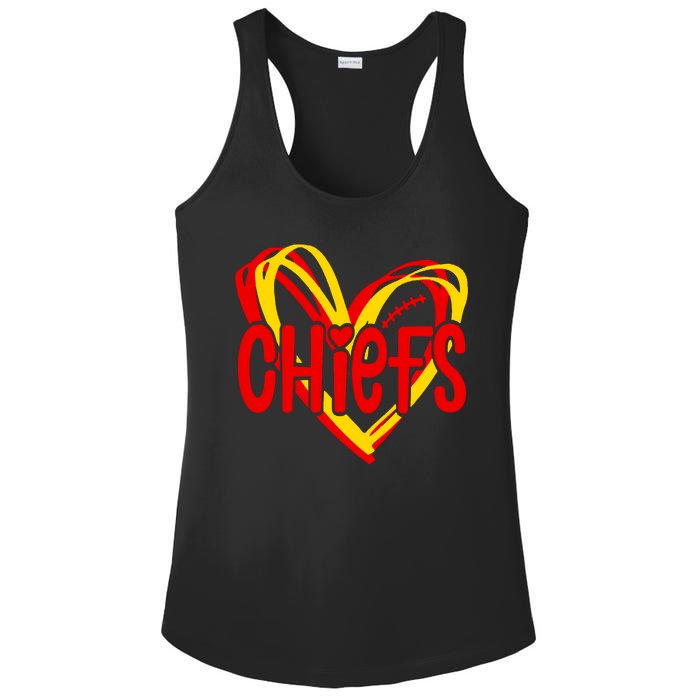 Chiefs Heart Ladies PosiCharge Competitor Racerback Tank