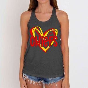 Chiefs Heart Women's Knotted Racerback Tank