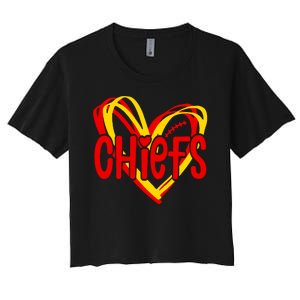 Chiefs Heart Women's Crop Top Tee