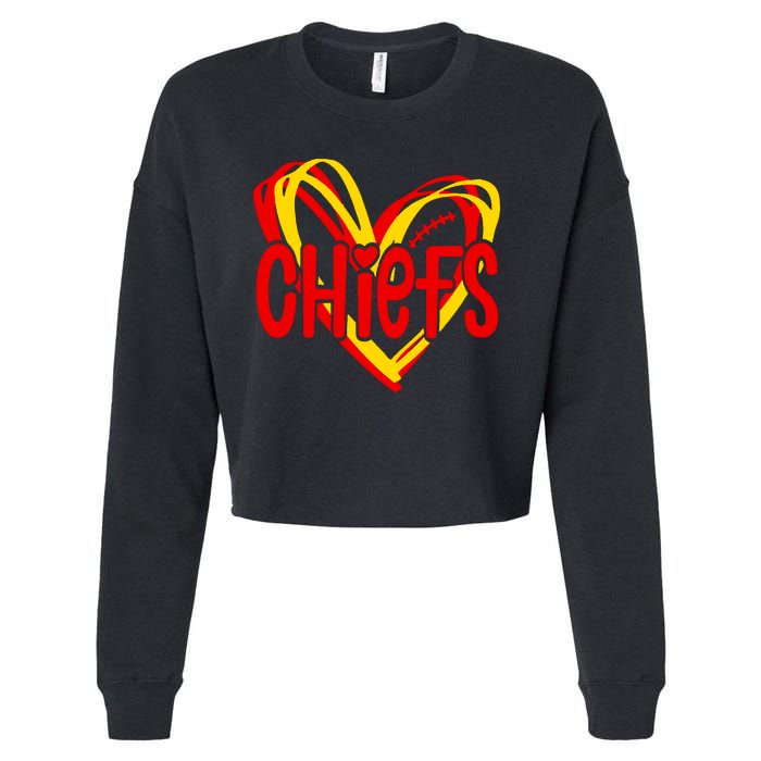 Chiefs Heart Cropped Pullover Crew