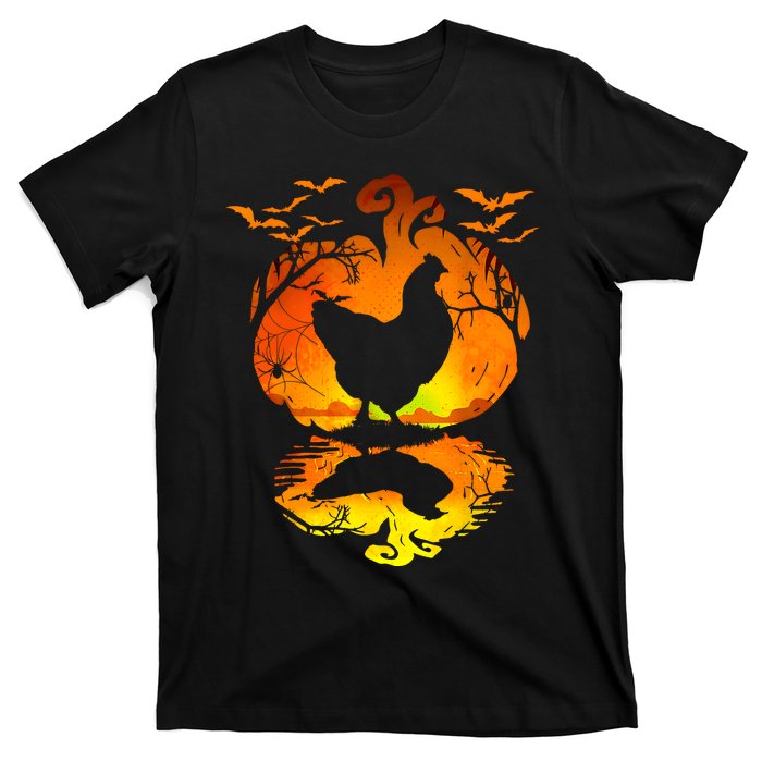 Chicken Halloween Costume Pumpkin Chicken Lovers Fall Season T-Shirt