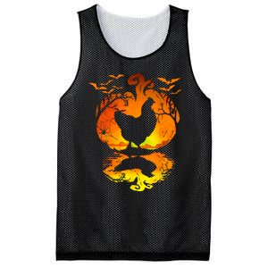 Chicken Halloween Costume Pumpkin Chicken Lovers Fall Season Mesh Reversible Basketball Jersey Tank