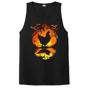 Chicken Halloween Costume Pumpkin Chicken Lovers Fall Season PosiCharge Competitor Tank