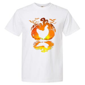 Chicken Halloween Costume Pumpkin Chicken Lovers Fall Season Garment-Dyed Heavyweight T-Shirt