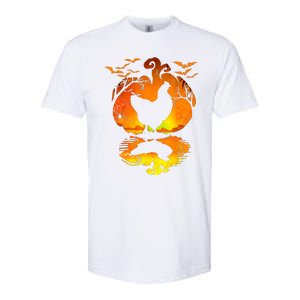 Chicken Halloween Costume Pumpkin Chicken Lovers Fall Season Softstyle CVC T-Shirt