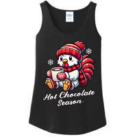 Chicken Hot Choco Funny Scarf Merry Christmas Mom Dad Ladies Essential Tank