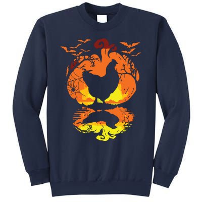 Chicken Halloween Costume Pumpkin Chicken Lovers Fall Season Sweatshirt