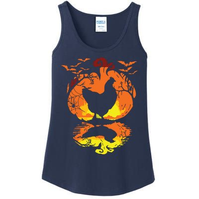 Chicken Halloween Costume Pumpkin Chicken Lovers Fall Season Ladies Essential Tank