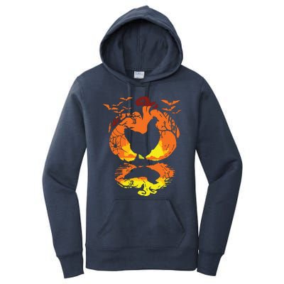 Chicken Halloween Costume Pumpkin Chicken Lovers Fall Season Women's Pullover Hoodie