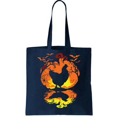 Chicken Halloween Costume Pumpkin Chicken Lovers Fall Season Tote Bag