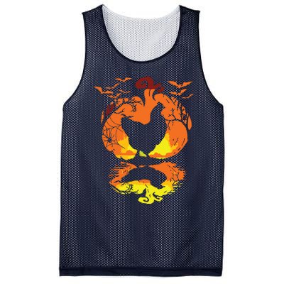 Chicken Halloween Costume Pumpkin Chicken Lovers Fall Season Mesh Reversible Basketball Jersey Tank