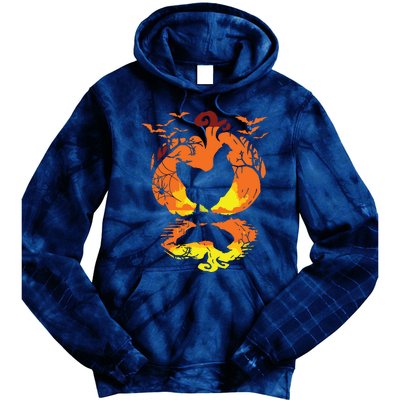 Chicken Halloween Costume Pumpkin Chicken Lovers Fall Season Tie Dye Hoodie