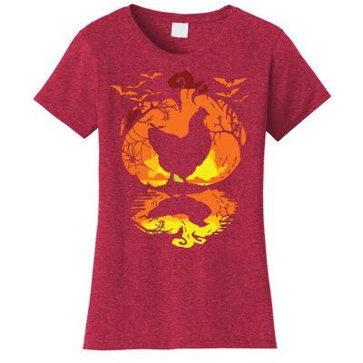 Chicken Halloween Costume Pumpkin Chicken Lovers Fall Season Women's T-Shirt