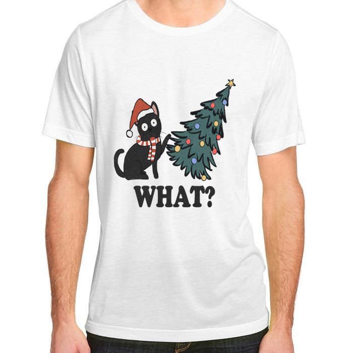 Cute Holiday Christmas Xmas Cat Cats Funny Tree Lights Adult ChromaSoft Performance T-Shirt