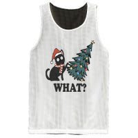 Cute Holiday Christmas Xmas Cat Cats Funny Tree Lights Mesh Reversible Basketball Jersey Tank