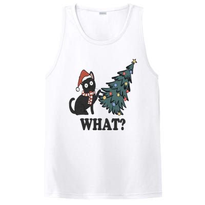 Cute Holiday Christmas Xmas Cat Cats Funny Tree Lights PosiCharge Competitor Tank