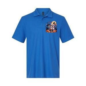 Cat Halloween Christmas Happy Hallothanksmas Thanksgiving Gift Softstyle Adult Sport Polo