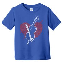 Cello Heart Cellist Musical Instrut Orchestra Musician Gift Toddler T-Shirt