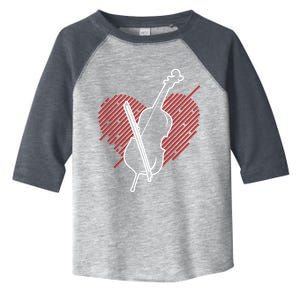 Cello Heart Cellist Musical Instrut Orchestra Musician Gift Toddler Fine Jersey T-Shirt