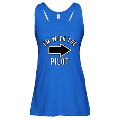 Couples Halloween Costume Gift Im With The Pilot Gift Ladies Essential Flowy Tank