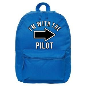 Couples Halloween Costume Gift Im With The Pilot Gift 16 in Basic Backpack