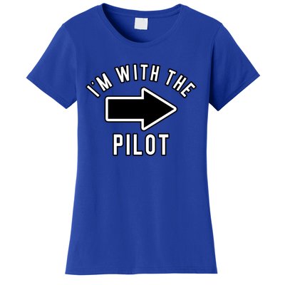 Couples Halloween Costume Gift Im With The Pilot Gift Women's T-Shirt