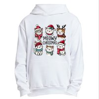 Cute Holiday Cat Lovers Christmas Meowy Christmas Cats Urban Pullover Hoodie