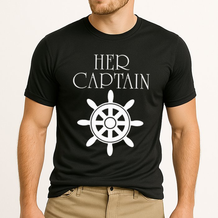 Cruise Her Captain His Anchor Couple Cooling Performance Crew T-Shirt