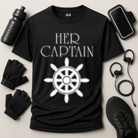 Cruise Her Captain His Anchor Couple Cooling Performance Crew T-Shirt