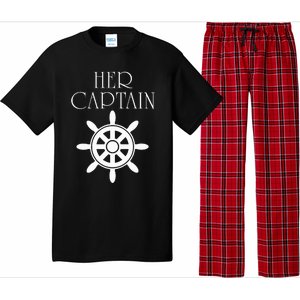 Cruise Her Captain His Anchor Couple Pajama Set