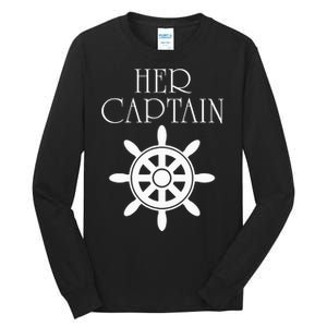 Cruise Her Captain His Anchor Couple Tall Long Sleeve T-Shirt