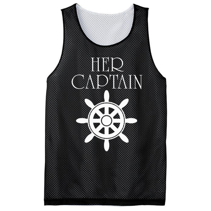 Cruise Her Captain His Anchor Couple Mesh Reversible Basketball Jersey Tank