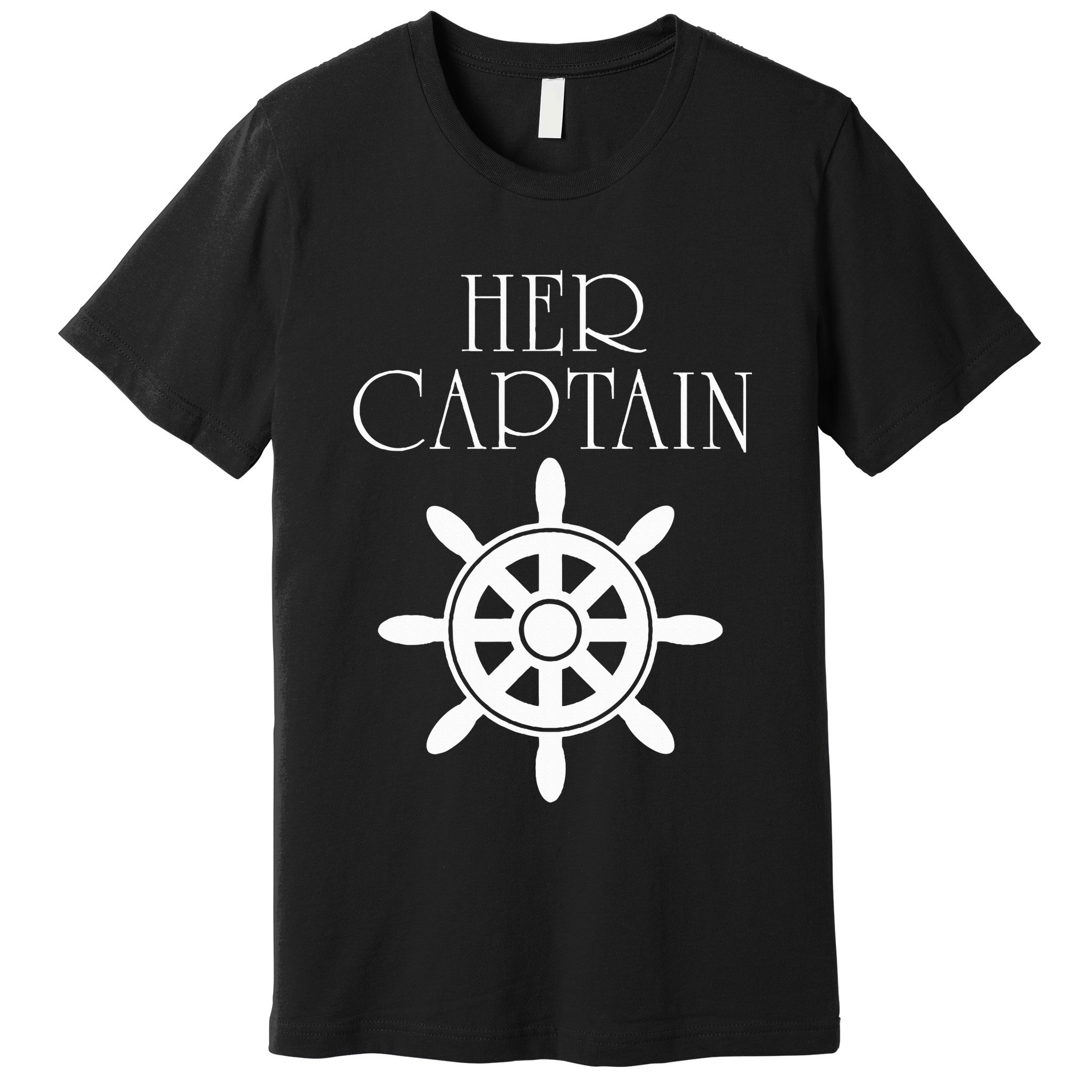 Cruise Her Captain His Anchor Couple Premium T-Shirt